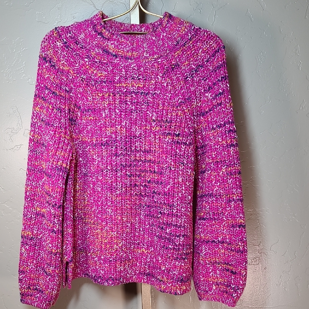GAP Pink Fuschia Multicolor Sweater